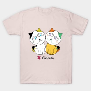 Gemini zodiac funny cat T-Shirt